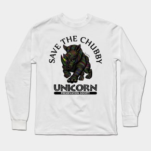 Save the Chubby Unicorn Preservation Society Long Sleeve T-Shirt